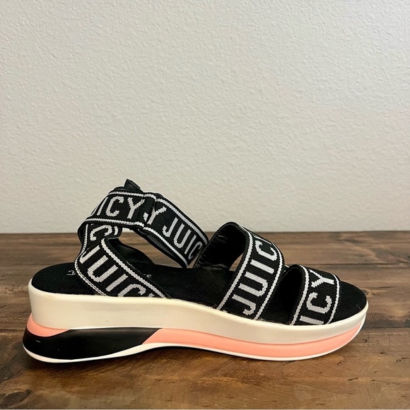 Juicy Couture Impulse Logo Strap Platform Sandals. Size 7. - Picture 9 of 13